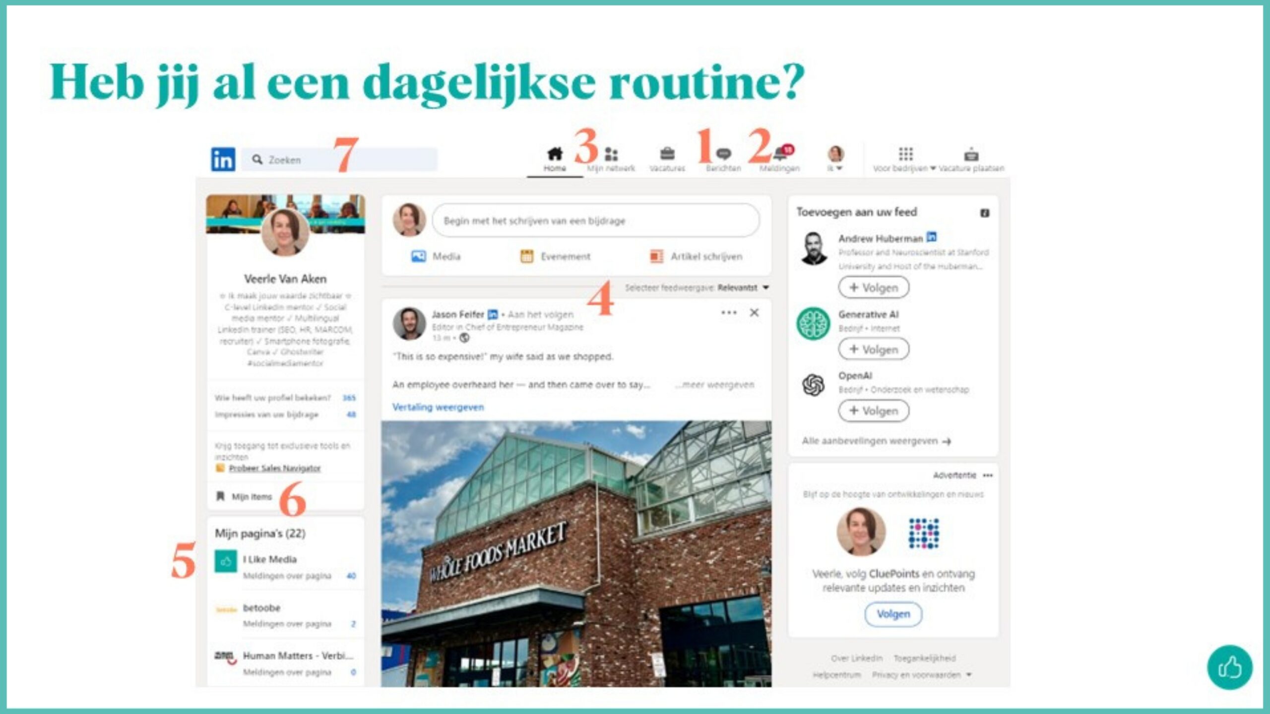 linkedin algoritme ochtendroutine