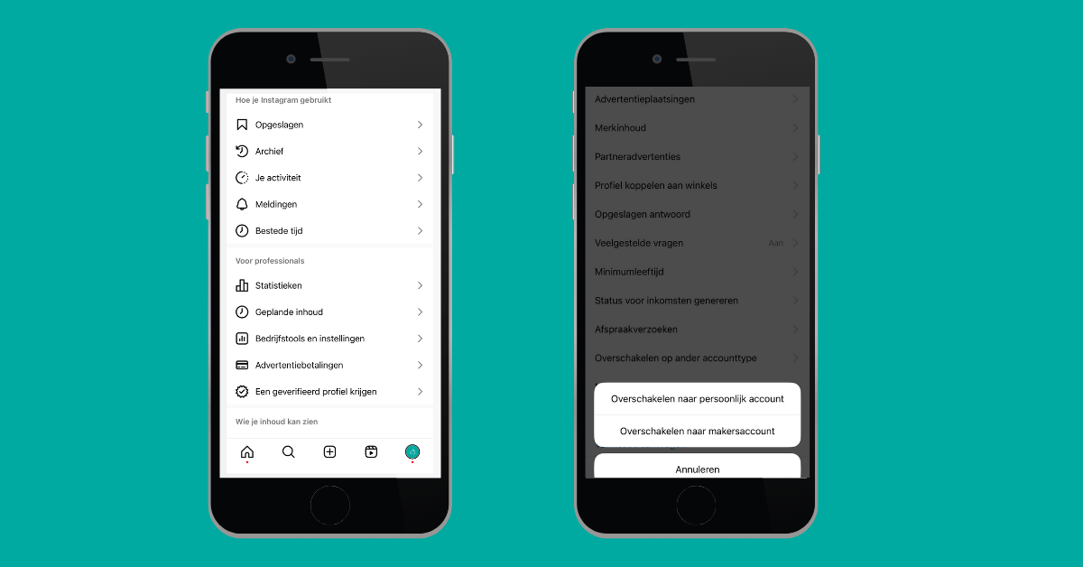 ilikemedia-reels-trending-audio-overschakelen-bedrijfsaccount-makersaccount overschakelen van bedrijfsaccount naar makersaccount