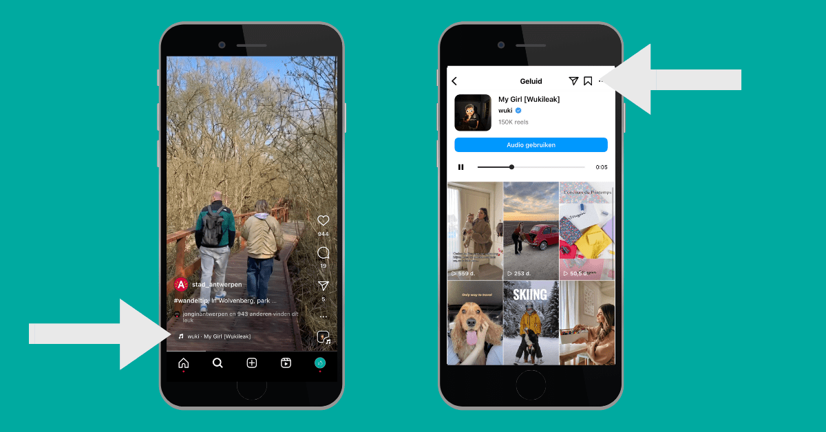 ilikemedia-reels-trending-audio-trending-audio-toevoegen trending audio toevoegen